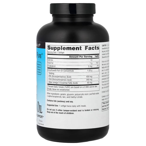 Source Naturals, Arctic Pure®, омега-3 рыбий жир, 850 мг, 120 капсул