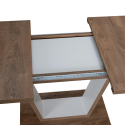 Стол обеденный VOX раздвижной ЛДСП, 132-172x85x75,5 см, Дуб артисан/Графит