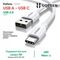 Кабель Ugreen US287 USB-A 2.0 - USB-C Cable Nickel Plating 1м белый (60121)