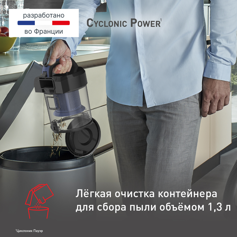 Пылесос с контейнером Tefal Cyclonic Power TW1931RH