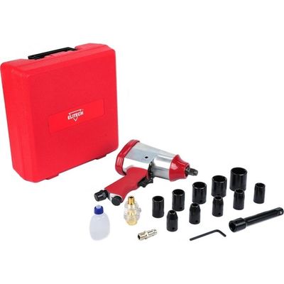 Пневмогайковерт ELITECH ударный + набор головок 0704.012800