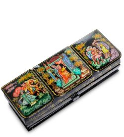 Народные промыслы ШК-85/13 Шкатулка «Сказка о спящей царевне» С.М. 18x6,5