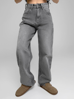 Джинсы ONE 22031 однотонные широкие и зауженные к низу