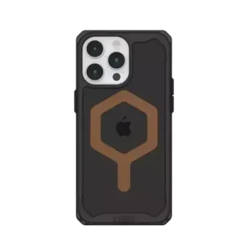 Чехол с поддержкой MAGSAFE Uag Plyo для iPhone 15 Pro MAX 6.7", цвет черный/бронза (Black/Bronze)