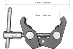 Держатель аксессуаров SmallRig Super Clamp 1/4 + 3/8 735