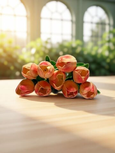 Тюльпаны светло-розовые