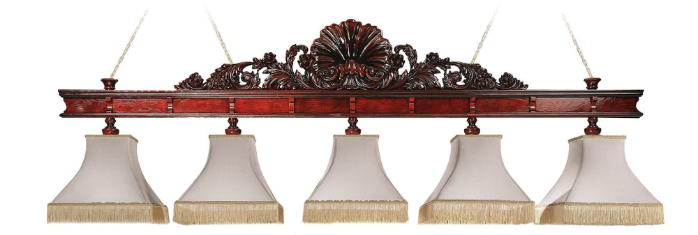 Лампа "Неаполь" 5 плафонов - ясень / клён