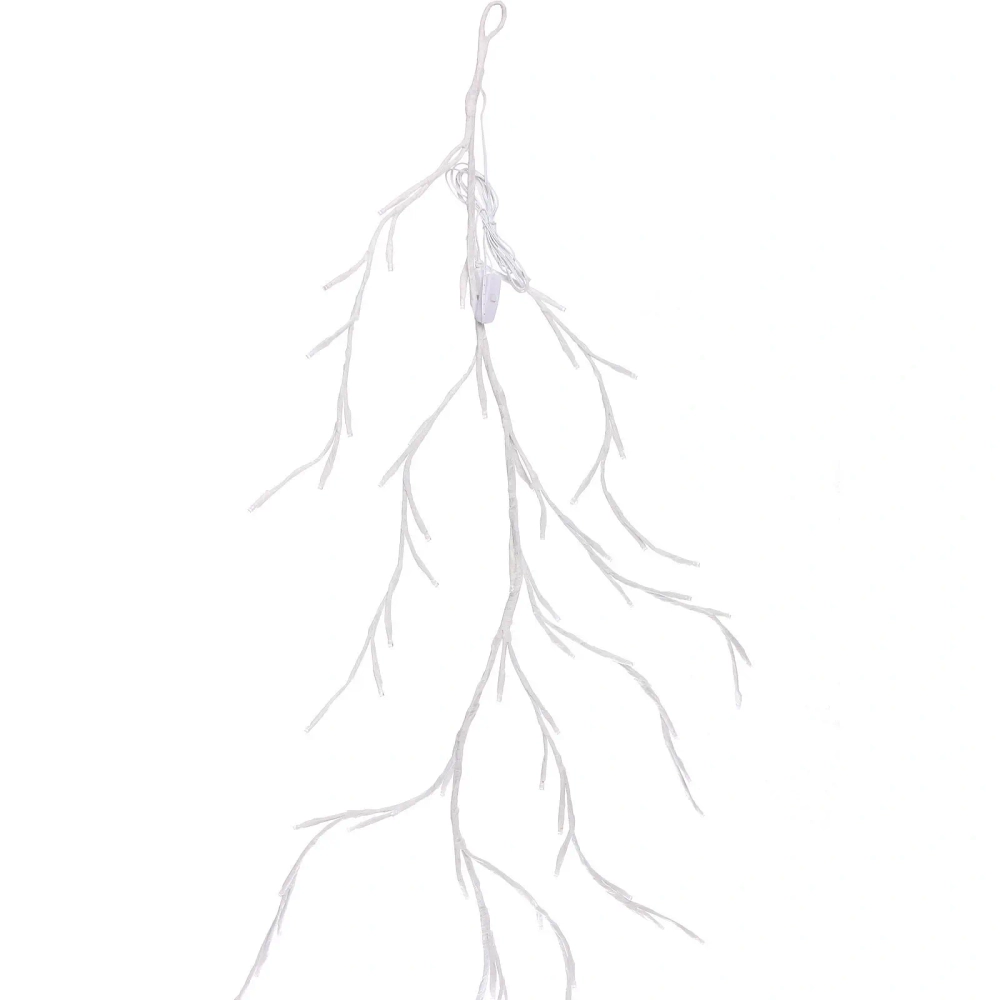 Гирлянда для дома «Ветка» 2,3 м, 144 лампы LED, белый.провод, пост.свечение, USB, IP-20, Белый