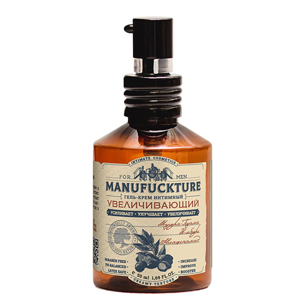 Интимный гель-крем с увеличивающим эффектом Manufuckture 50мл