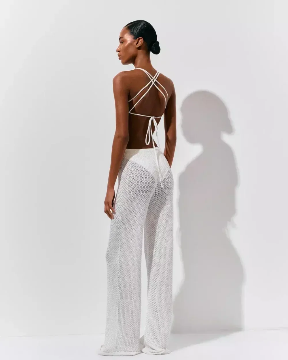 Брюки Crochet, Белые