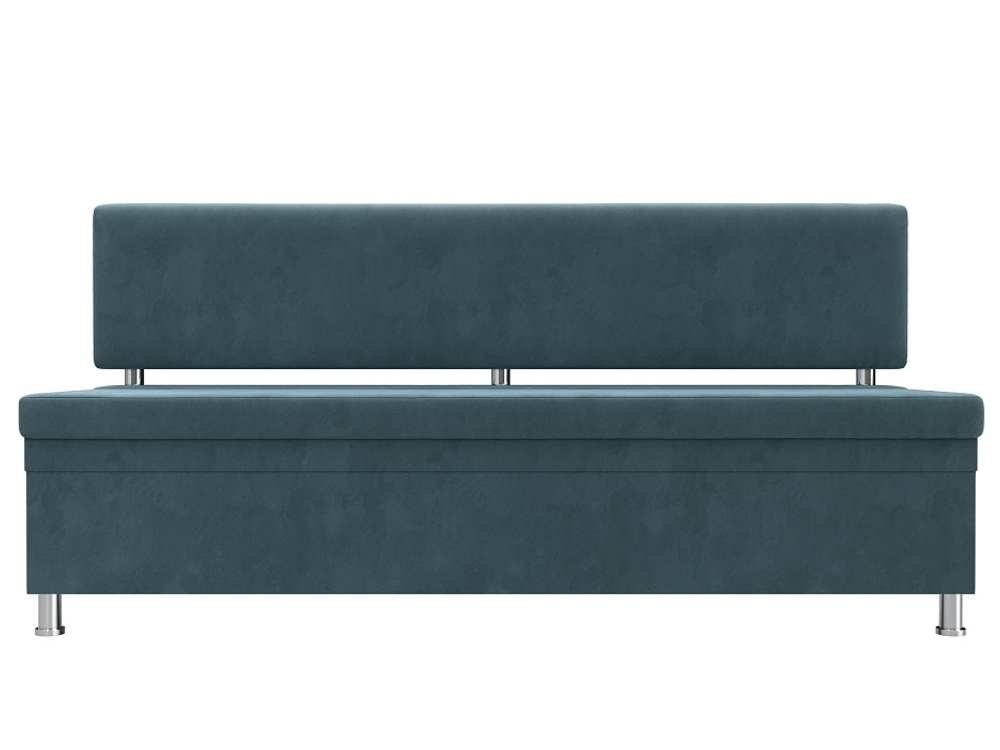 Диван кухонный прямой Стайл, Бирюзовый, Велюр, 111640