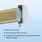 Оголовок приточного клапана вентиляционного КИВ-125 NovaPROF, круглый
