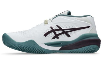 Мужские кроссовки теннисные Asics Gel-Resolution X Clay - white/dark aubergine