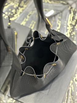 Saint Laurent Paris VII Large Flat Hobo Bag