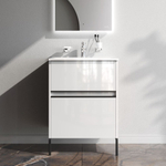 База под раковину, универсальная, 60 см, белый глянец