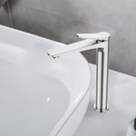 Смеситель BelBagno для накладной раковины, без донного клапана UNIQUE-LMC-CRM-W0