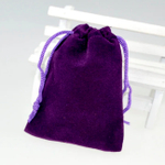 Бархатные мешочки фиолетового цвета для упаковки маленького размера