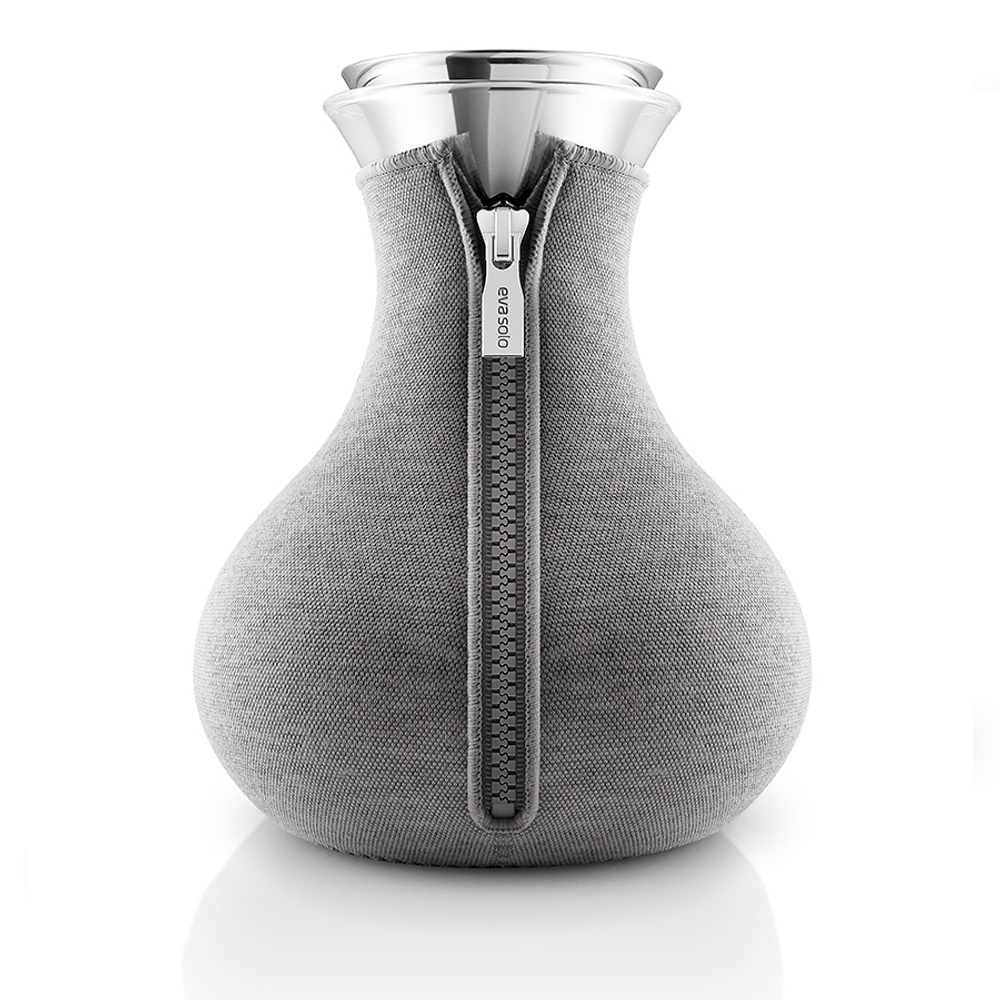 Чайник заварочный tea maker в неопреновом текстурном чехле, 1 л, темно-серый