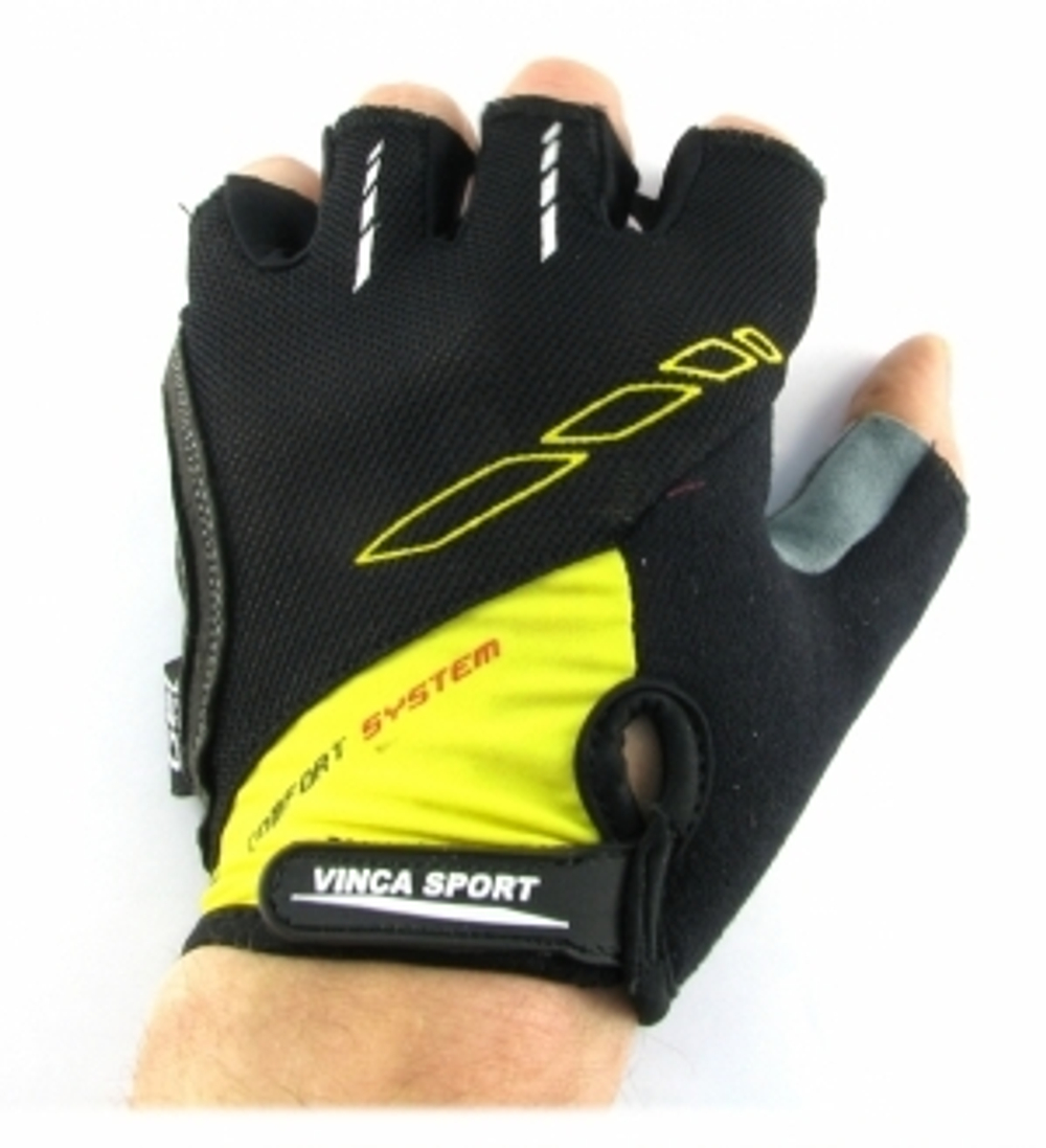 Перчатки велосипедные VG 925 black/yellow размер XXL
