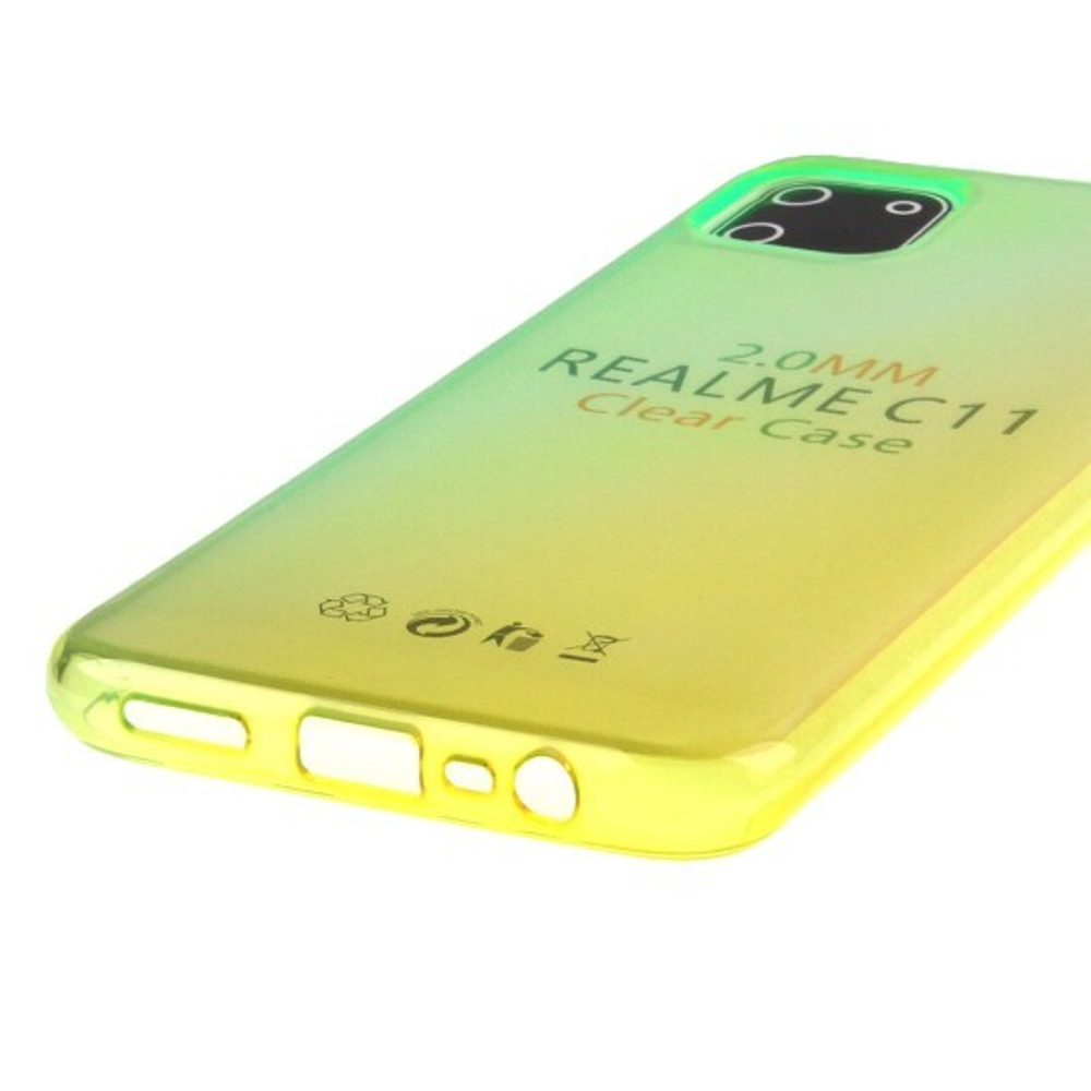 Чехол для Realme C11 Градиент, ТПУ, 012963