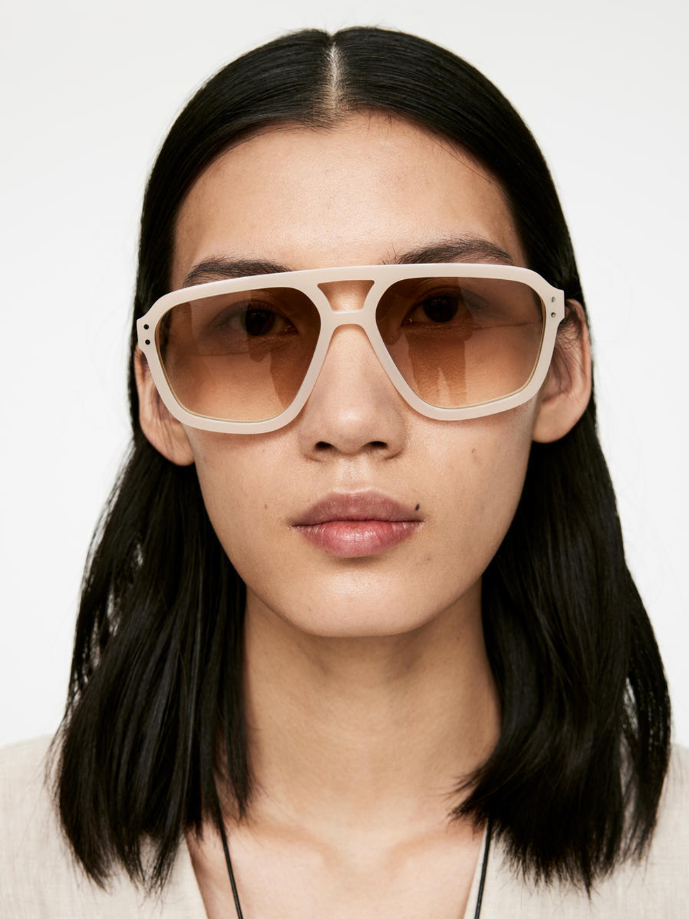 ARKET Солнцезащитные очки Jet, кремовый