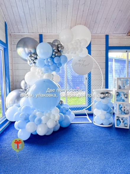 Фотозона Голубая пышность