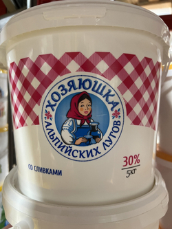 Сметана Хозяюшка 30% 5кг Нальчик