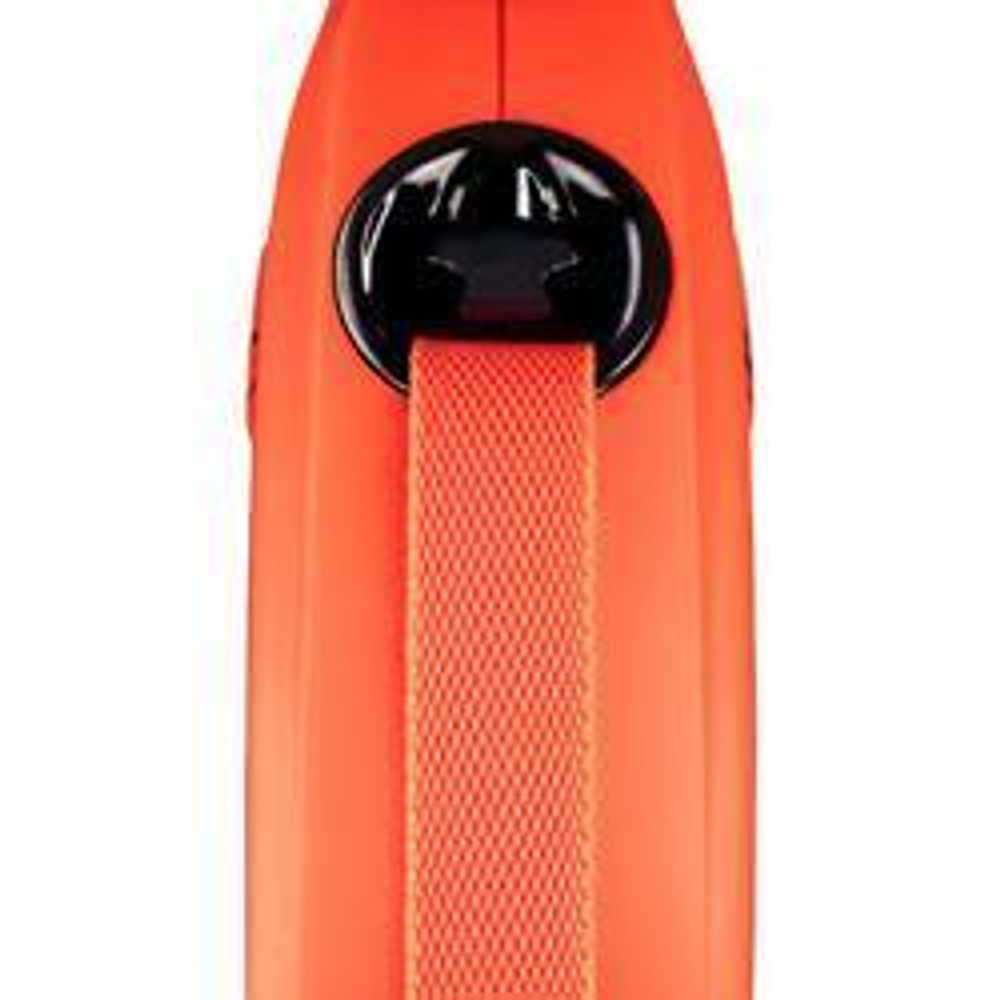 FLEXI рулетка Xtreme M ремень 5 м до 35 кг, черный/оранжевый