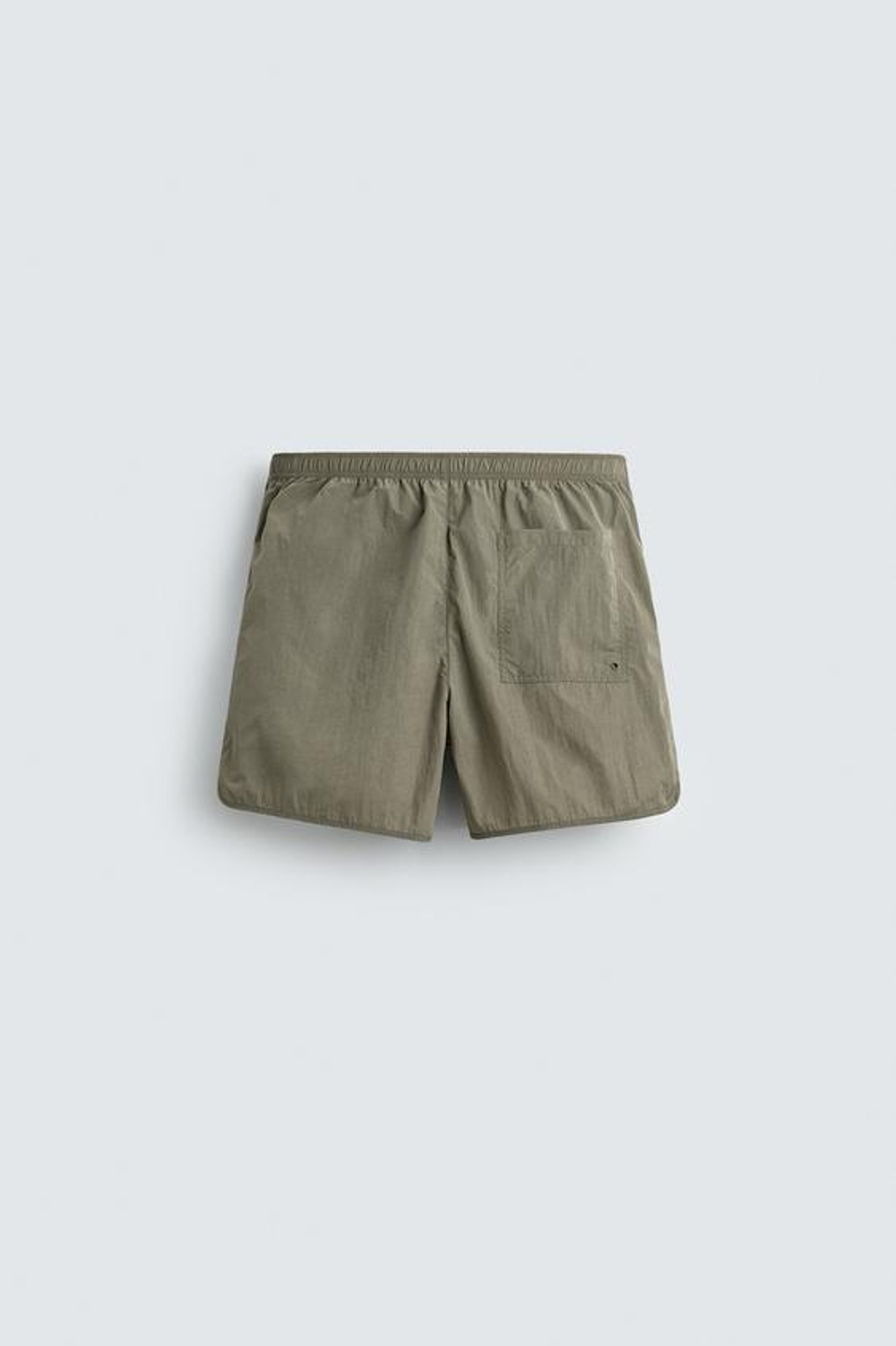 ZARA КОРОТКИЕ ШОРТЫ ИЗ ВЫСОКОТЕХНОЛОГИЧНОЙ ТКАНИ, ЗЕЛЕНЫЙ/СЕРЫЙ