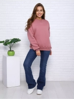 Свитшот утепленный оверсайз базовый