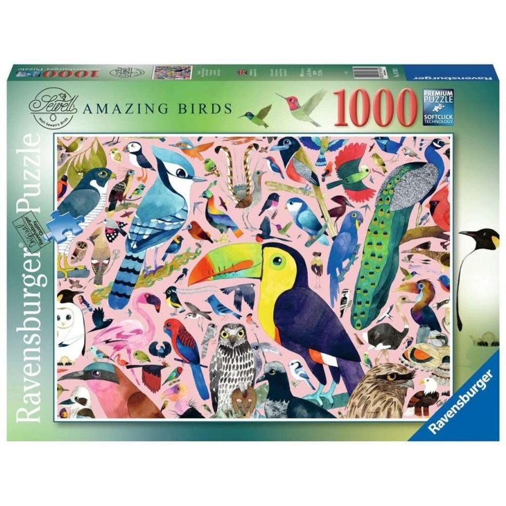 Ravensburger - Пазл Мэтт Сьюэлл Удивительные птицы 1000 шт. 167692