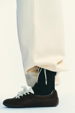 ZARA БАЗОВЫЕ ПРЯМЫЕ БРЮКИ ИЗ МЯГКОЙ ТКАНИ, ЖЕЛТЫЙ