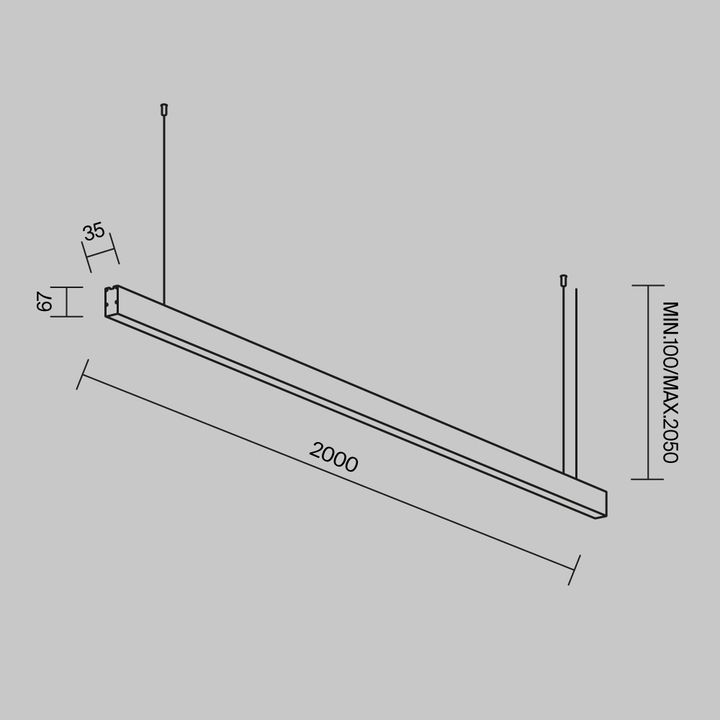 Линейный светильник Maytoni Technical LL312048