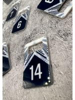 Номерки для ключей акрил 3х5 см