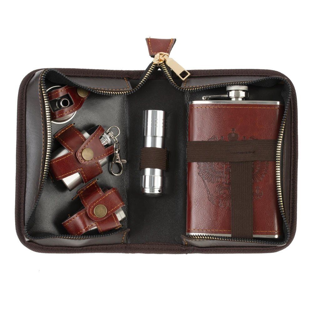 GAEM Набор с фляжкой 220 мл, 5 в 1, L11 W7 H18,5 см