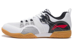 Li Ning Smoothly Glide Slip Resistant Breathable Abrasion Resistant Low top Table Tennis Shoes Men"s White Black Red