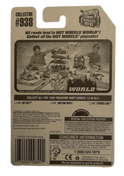 Hot Wheels Treasure Hunt Hot Seat (1999)