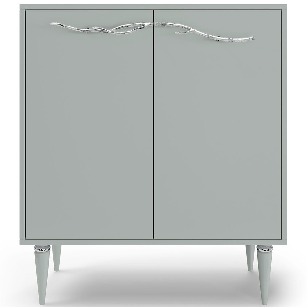 Комод Арт Колор matte Классик Сильвер с 2 полками Серый дым матовый