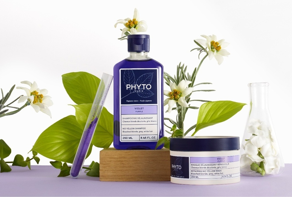 Фито Виолет Маска против желтизны волос Phyto Violet Masque déjaunissant réparateur 200 мл