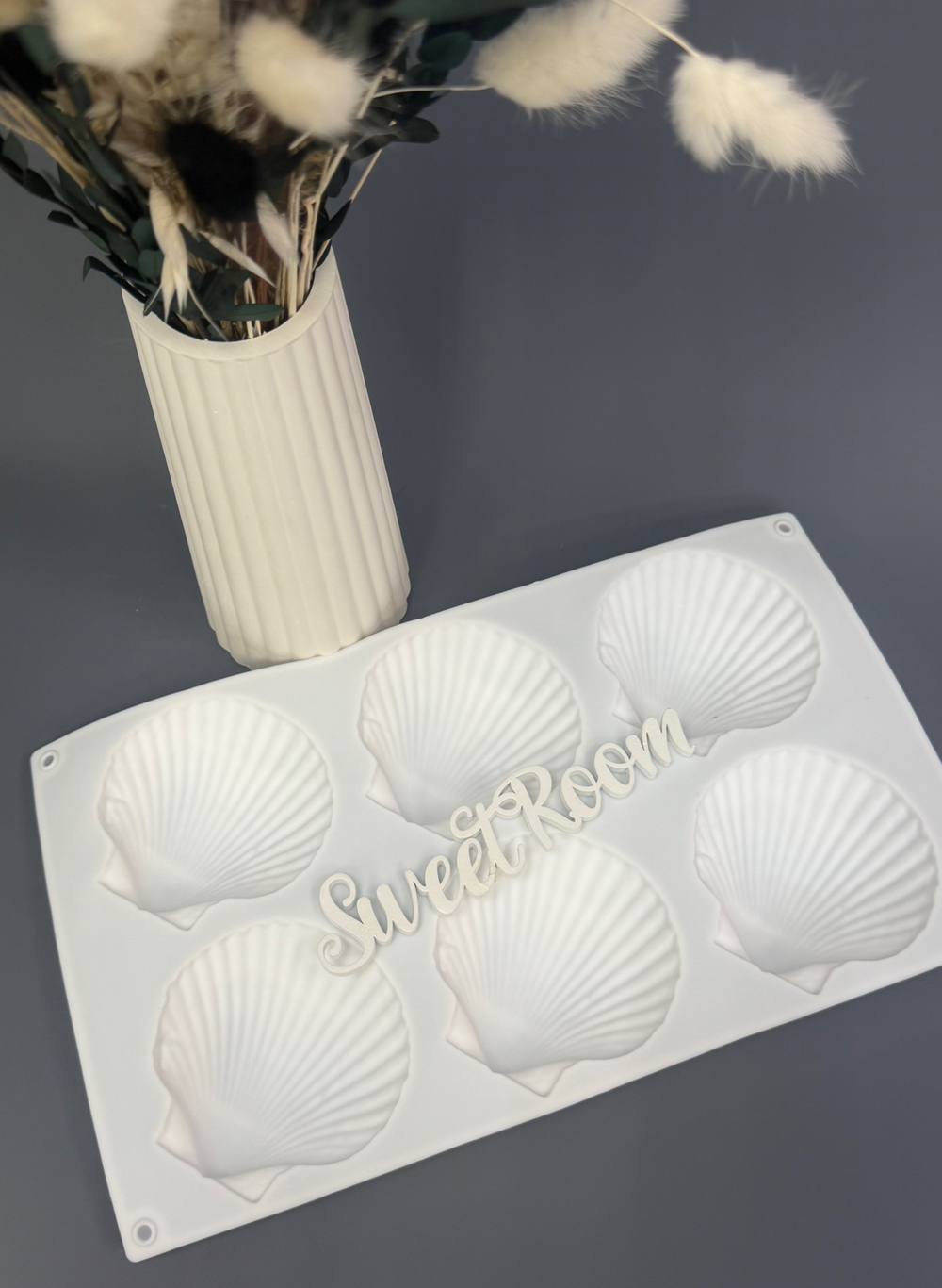 Силиконовая форма "Ракушки" 6 ячеек