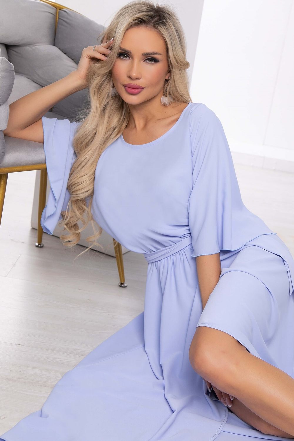 Платье Танго вдвоем (голубое) П12715-1 LT Collection