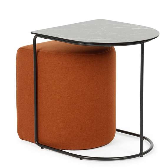 Кофейный столик с пуфом Eglens 44х42