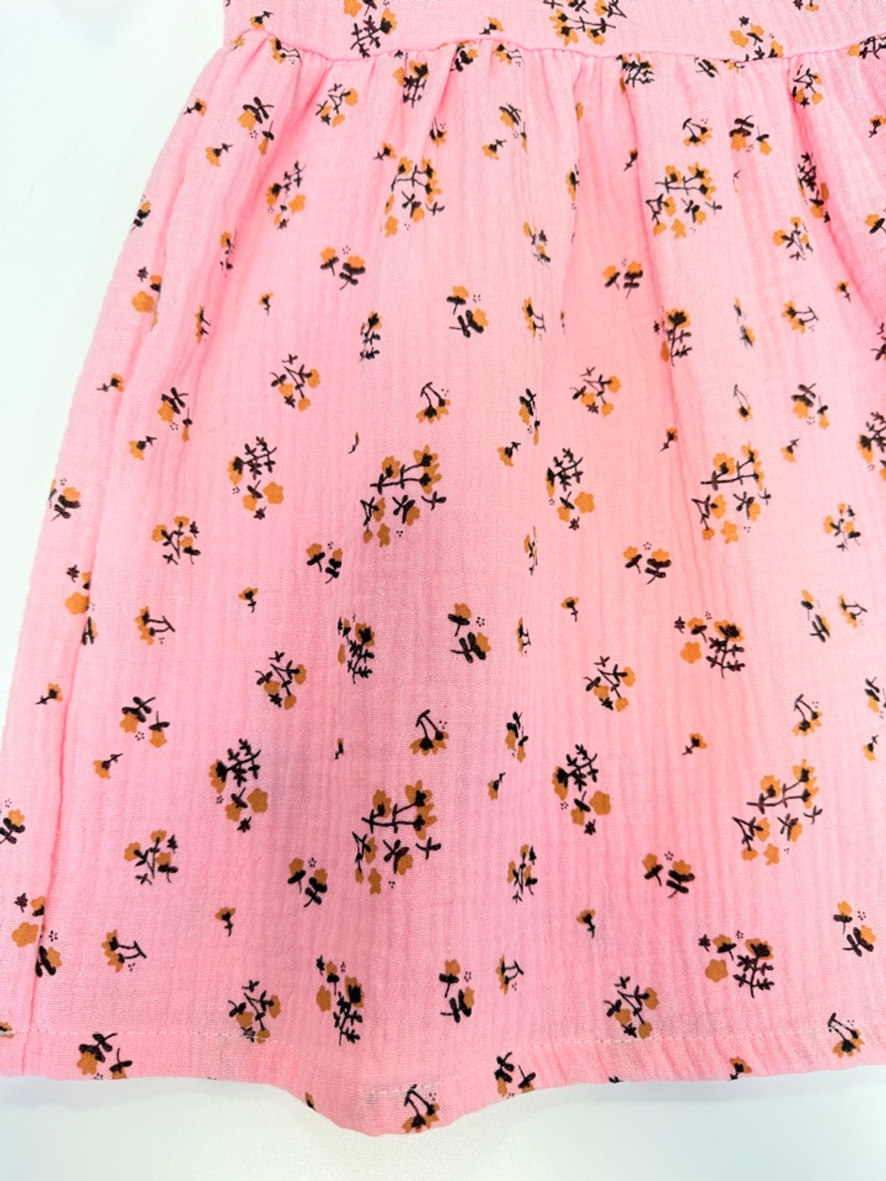 Платье муслиновое с коротким рукавом