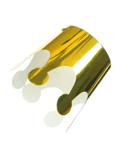 Корона Золото праздничная, набор из 6 штук (бумага) / 26*12,5см арт.90405