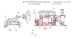 ДС-168 43.00.000 Установка сушильного барабана (с фрикционным приводом) (по запчастям).