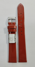 16 мм. Ремень кожаный. Гладкий лаковый.