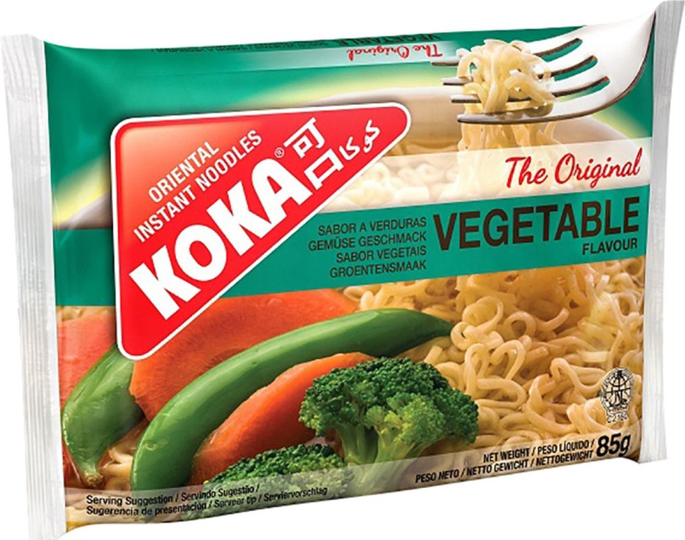 Лапша KOKA Original с овощами 85 г 6 шт