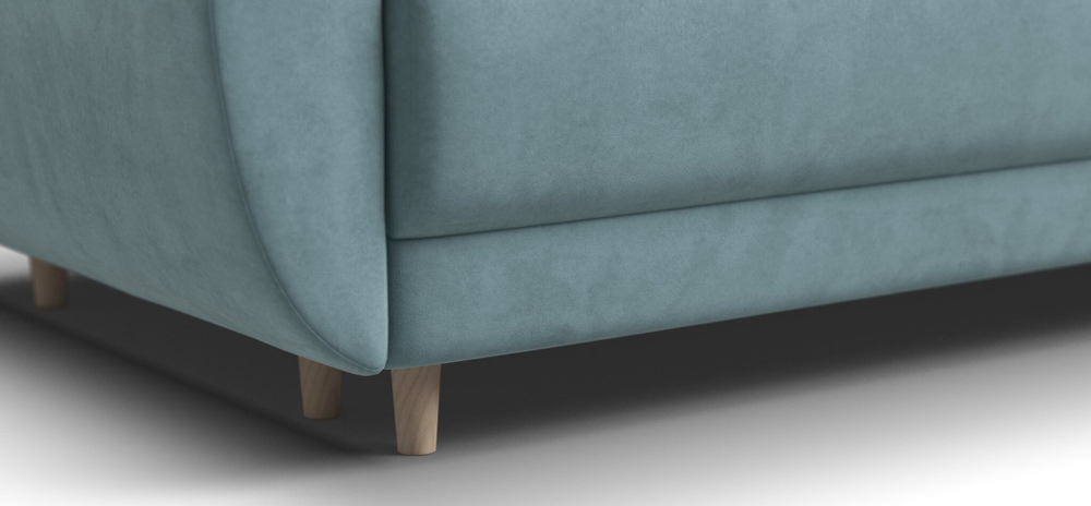 Диван Астон велюр монолит циан (последний экземпляр)