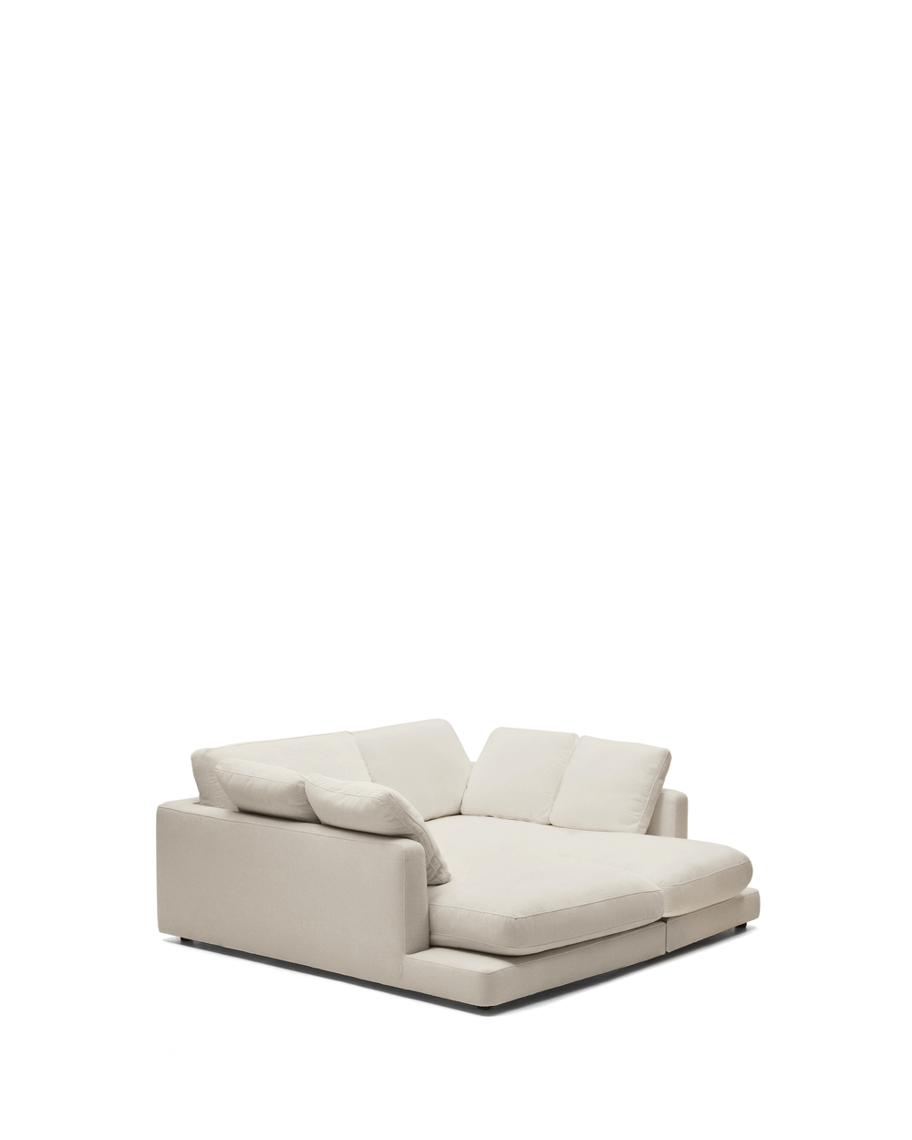 Gala 3-х местный диван с двойным шезлонгом бежевого цвета 210 см