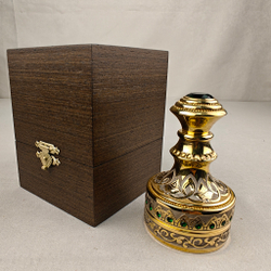 Печать для руководителя "Герб России" с синим фианитом